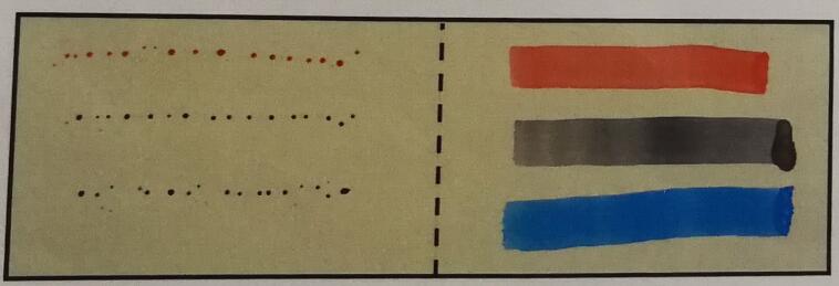 UV硬化防污涂層與一般涂層油性筆粘污測試 UV硬化防污涂層與一般涂層油性筆粘污測試