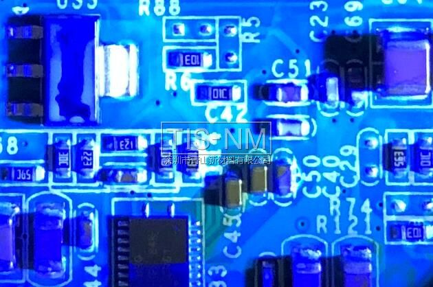 元器件管腳周邊納米涂層覆蓋細節 元器件管腳周邊納米涂層覆蓋細節