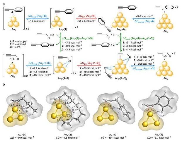 金底物相互作用在催化金亞納米團簇中的關鍵作用 金底物相互作用在催化金亞納米團簇中的關鍵作用