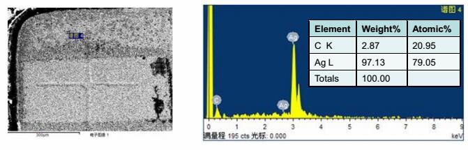 進(jìn)行EDX分析,確認(rèn)支架本身不含硫 進(jìn)行EDX分析,確認(rèn)支架本身不含硫